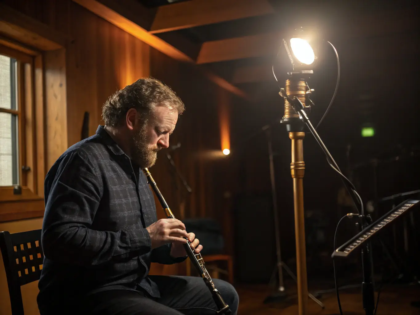 A close-up shot of a skilled musician's hands gracefully playing a traditional Irish fiddle. The focus is on the intricate finger movements and the rich, resonant sound emanating from the instrument.